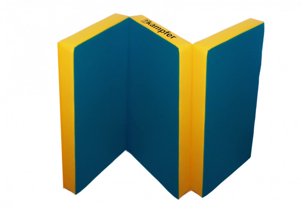 Kampfer Classic Мат №6 (150 х 100 х 10) складной - винилискожа (синий/желтый) Kampfer Classic Мат №6 (150 х 100 х 10) складной - винилискожа (синий/желтый)