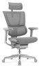 Кресло FALTO IOO-E2 ELITE( Серый каркас/сетка T-168-B2 Natural Mesh светло серый/крестовина металл)