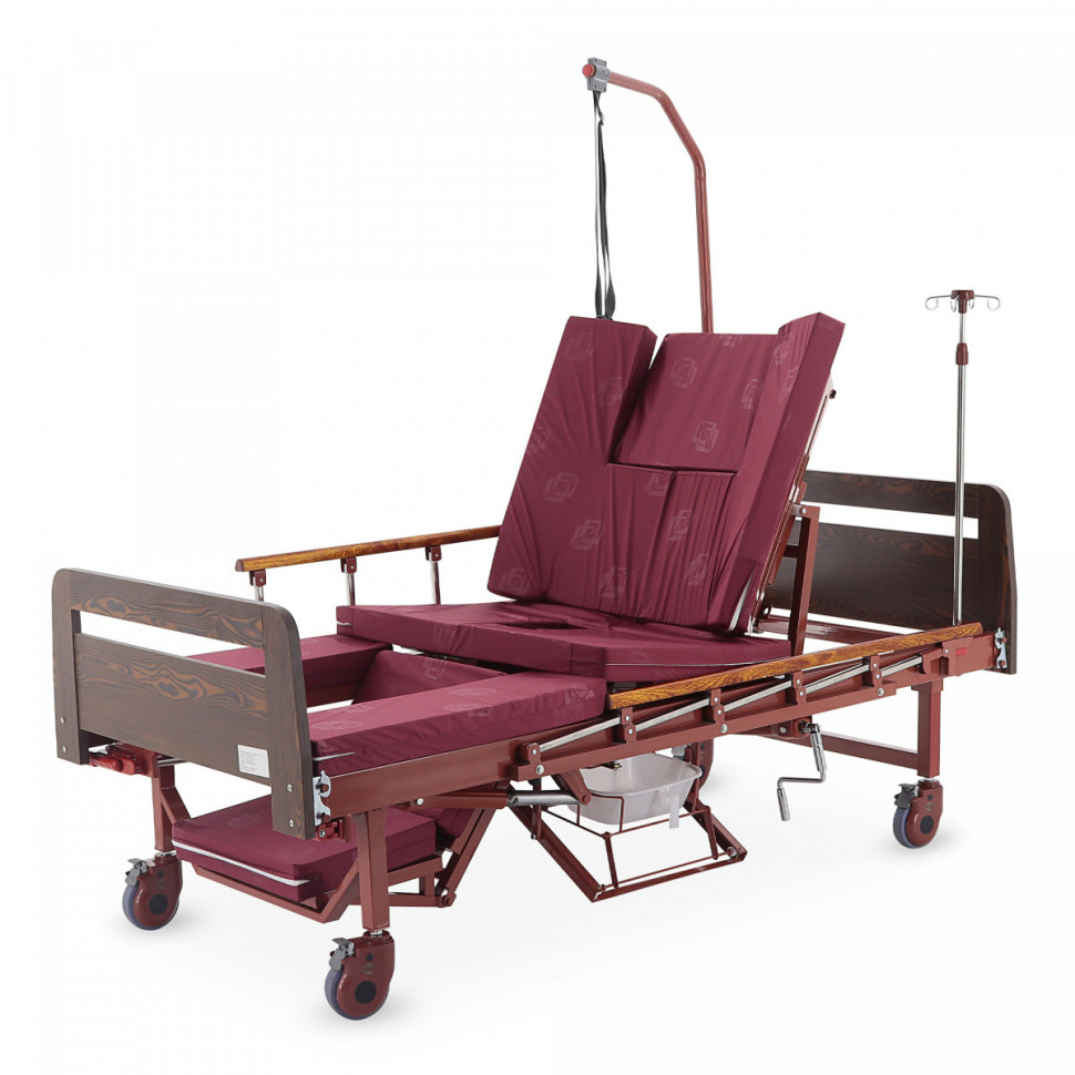 Кровать механическая MED-MOS YG-5 (ЛДСП венге, 13 секций, матрас, уголки, ТУ, столик, ванночка, БП, К) Кровать механическая MED-MOS YG-5 (ЛДСП венге, 13 секций, матрас, уголки, ТУ, столик, ванночка, БП, К)