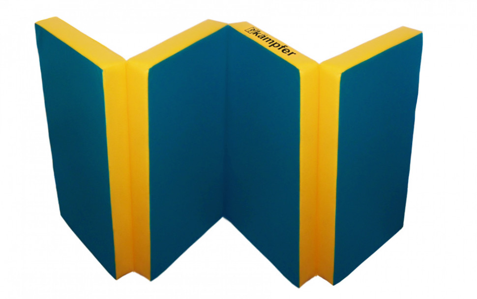 Kampfer Classic Мат №7 (200 х 100 х 10) складной - винилискожа (синий/желтый) Kampfer Classic Мат №7 (200 х 100 х 10) складной - винилискожа (синий/желтый)